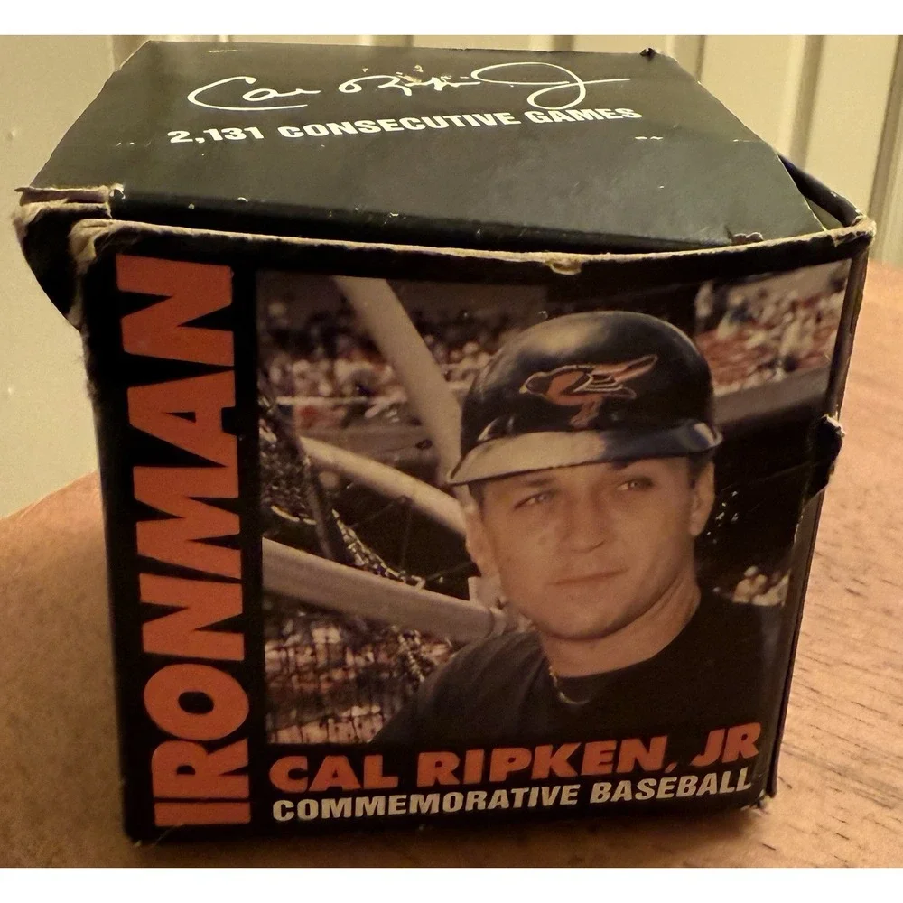 Cal Ripken Jr Ironman Commemorative Limited Edition‎ Baseball with Box & COA